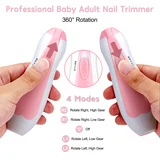 6 in 1 Baby Nail Trimmer Electric - Grooming Kit Manicure Set for Toddler or Adults