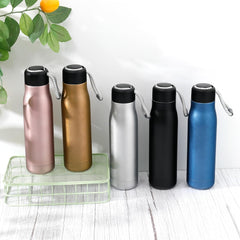 Water Bottle | Vacuum Insulated Travel Bottle | Hot & Cold Water Bottle | Water Bottle with Carry Handle | Thermos Flask for Gym Bottle