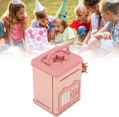 Electronic Piggy Bank - Fingerprint Encryption - Safe Money Management - Pink