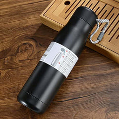 Water Bottle | Vacuum Insulated Travel Bottle | Hot & Cold Water Bottle | Water Bottle with Carry Handle | Thermos Flask for Gym Bottle