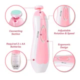 6 in 1 Baby Nail Trimmer Electric - Grooming Kit Manicure Set for Toddler or Adults