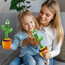 Dancing Talking Cactus Toy for Baby Toddler, Boys Girls Gifts Singing Mimicking Cactus Toy Recording Repeating