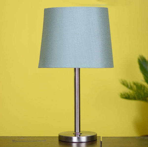 LED Bedside Lamp 32cm Fabric Shade E14 Grey Taupe Anthracite White Living Room Bedroom Night Table Lamp Bedside Lamp