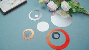 [24p 3D Mirror Circle Sticker] 24p Mirror Wall Sticker Acrylic Three-Dimensional Circle