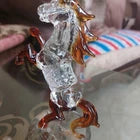 Horse Stallion Figurine Décor - Glass