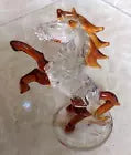 Horse Stallion Figurine Décor - Glass