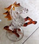 Horse Stallion Figurine Décor - Glass
